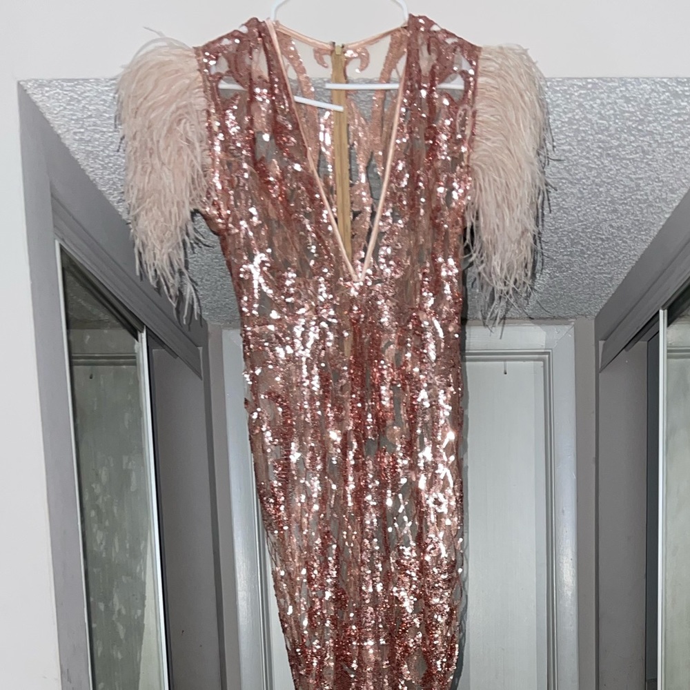 Custom made ROSE GOLD Prom Dress!!! - Picture 3 of 7